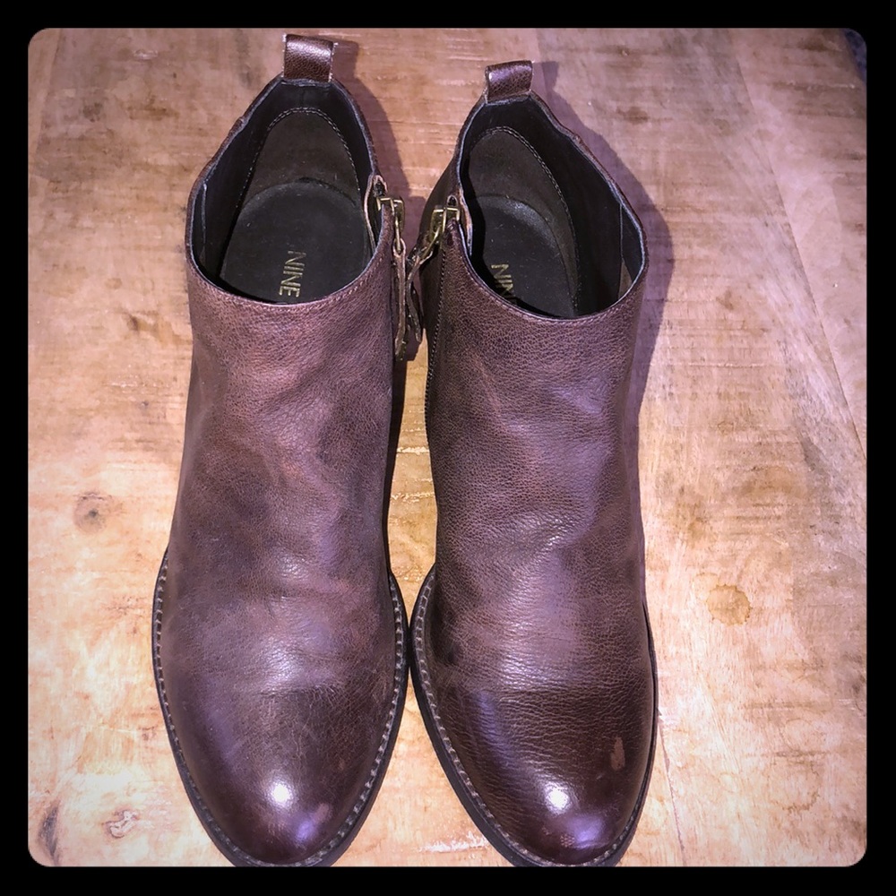 Brown Leather Booties. Another great Fall Staple